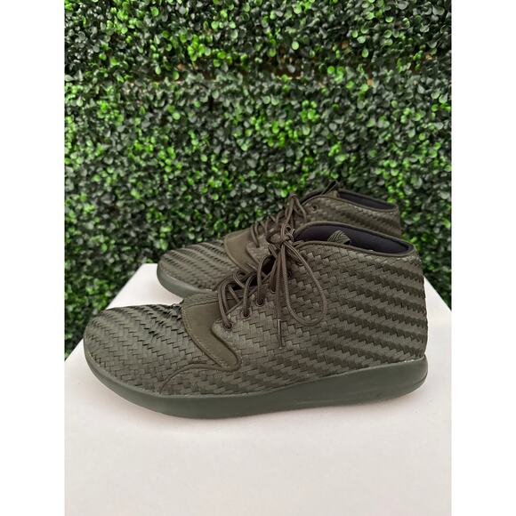 Jordan Eclipses Chukka Men’s SZ 10.5 Olive Green Woven Sneakers - Picture 5 of 7